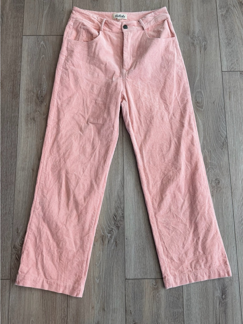 Listicle Pink Wide Leg Corduroy Pants